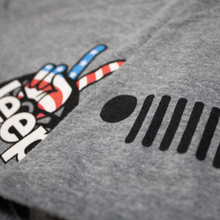 Load image into Gallery viewer, Ladies V-Neck Jeep® Wave USA - Graphite Heather
