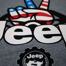 Load image into Gallery viewer, Ladies V-Neck Jeep® Wave USA - Graphite Heather