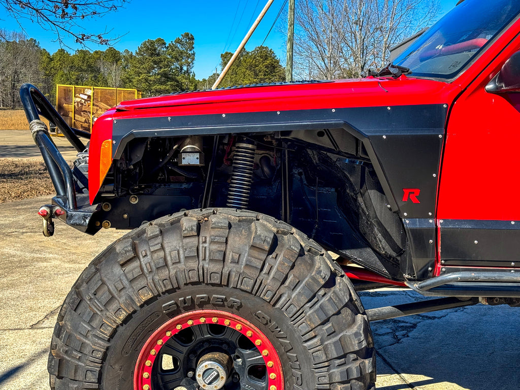 Rusty's Off Road Products Rusty's XJ Front Crawler High Clearance Steel Fender Flares- XJ