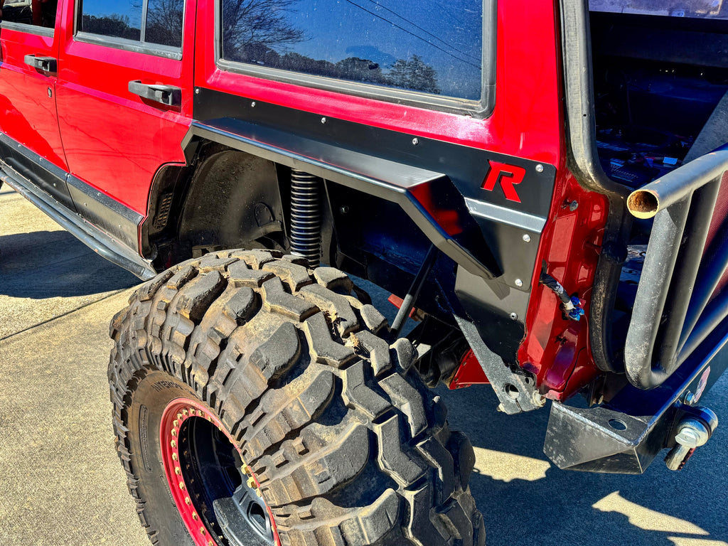 Rusty's Off Road Products Rusty's XJ  Rear Crawler High Clearance Steel Fender Flares - XJ 4-Door