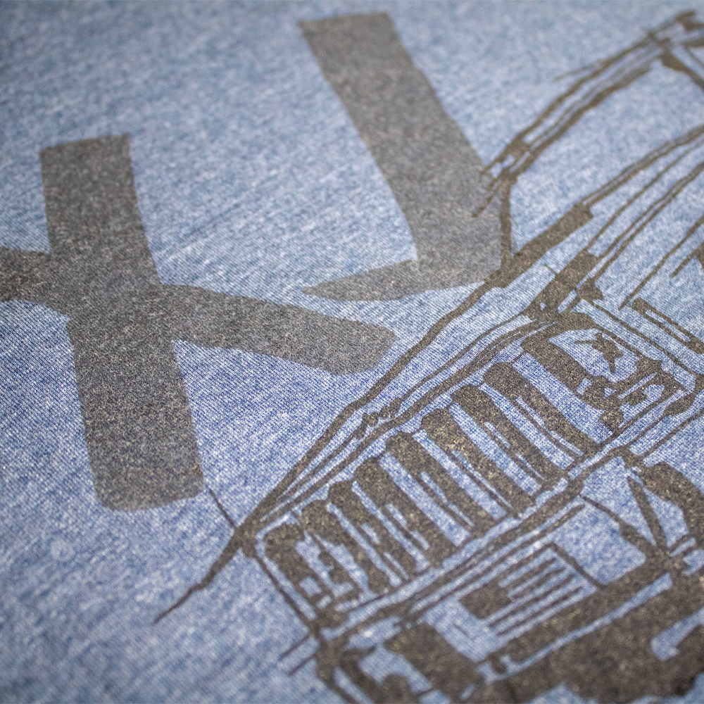 Mens T-Shirt Jeep® Cherokee XJ - LDD Series - Triblend Indigo