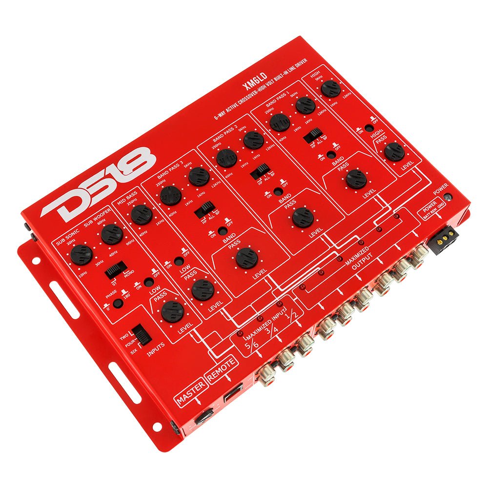 6-Way Active Crossover with Remote Gain Control