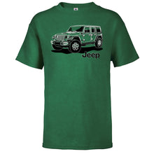 Load image into Gallery viewer, Youth T-Shirt - Jeep JL Wrangler Line Art