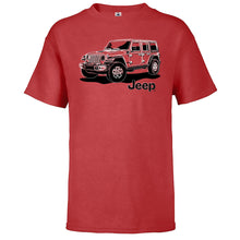 Load image into Gallery viewer, Youth T-Shirt - Jeep JL Wrangler Line Art