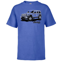 Load image into Gallery viewer, Youth T-Shirt - Jeep JL Wrangler Line Art