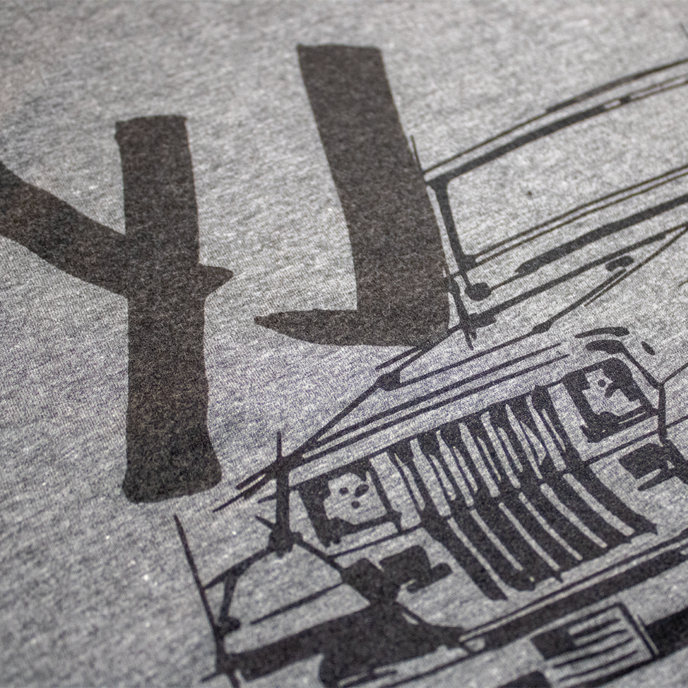 Mens T-Shirt Jeep® Wrangler YJ - LDD Series - Triblend Grey