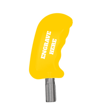 Load image into Gallery viewer, CMM Offroad shifter color and custom engraving preview — available from Offroad Trading Company