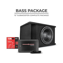 Load image into Gallery viewer, DS18 ZR112LD-PKG Bass Package 12" Subwoofer In a Ported Box With Amplifier and Amplifier Installation Kit - ZR112LD + ZR1000.1D Amp + AMPKIT4