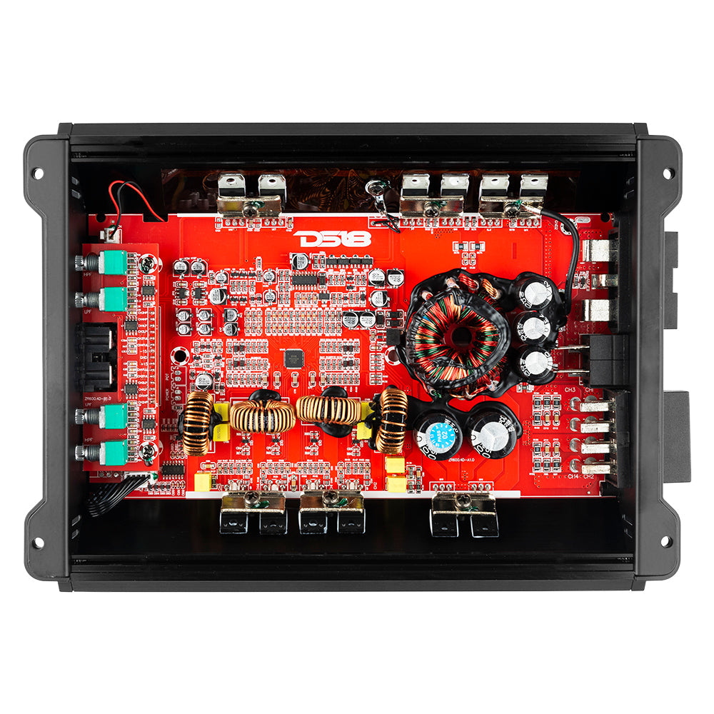 ZR Class D 4-Channel Full Range Amplifier 150x4 at 4 Ohm Watts RMS DS18