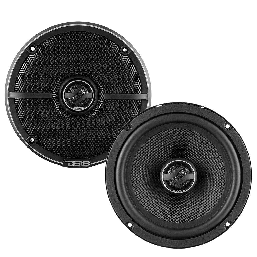 ZXI 6.5" 2-Way Coaxial Speakers with Glass Fiber Cone | 80W RMS 4-Ohm