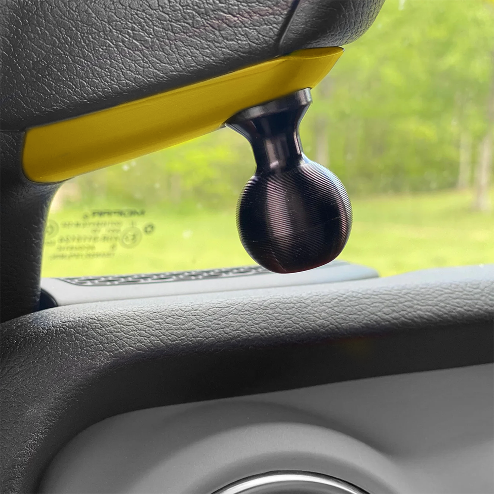 CMM Offroad Gladiator 1" Ball Mount / yellow Gladiator JT A-Pillar Ball Mount Solution