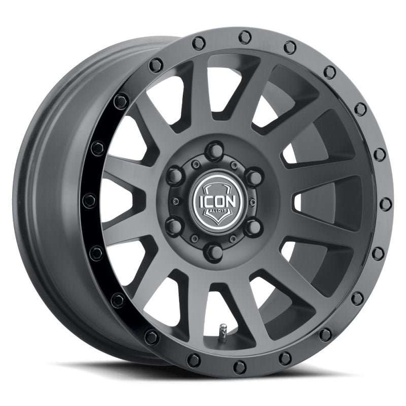 ICON Wheels - Cast ICON Compression 18x9 6x5.5 0mm Offset 5in BS 106.1mm Bore Double Black Wheel