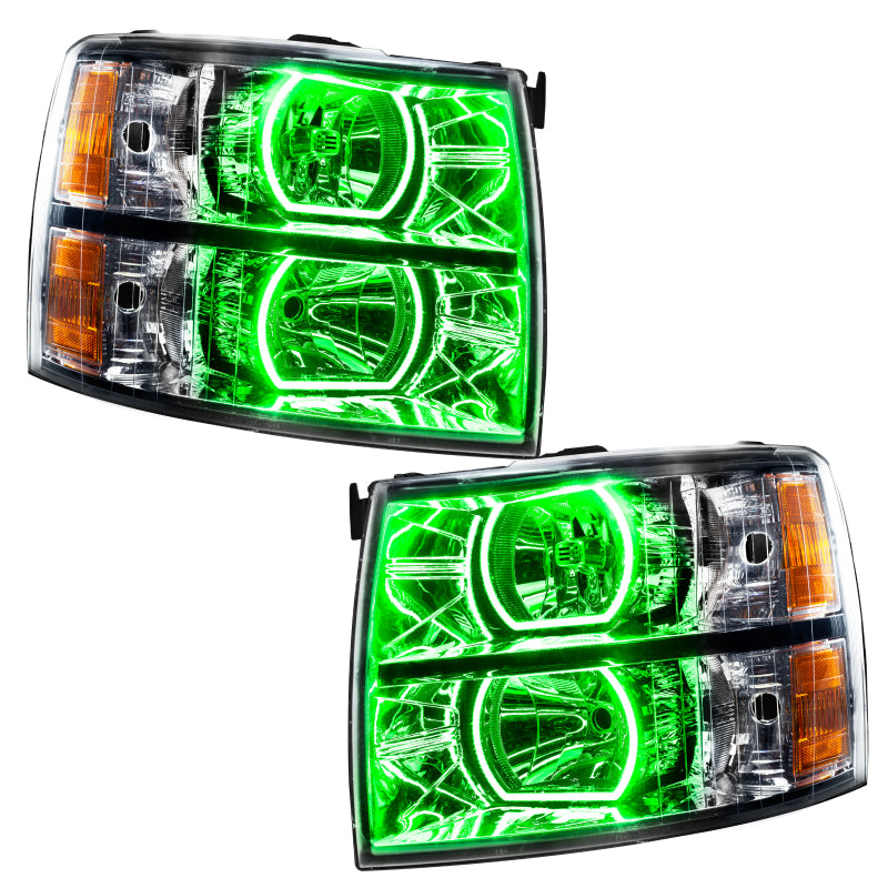 ORACLE Lighting Headlights Oracle 07-13 Chevrolet Silverado SMD HL - Square - ColorSHIFT w/ BC1 Controller SEE WARRANTY