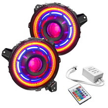 Load image into Gallery viewer, ORACLE Lighting Headlights Oracle Oculus Bi-LED Projector Headlights for Jeep JL/Gladiator JT - w/ Simple Cntrl SEE WARRANTY