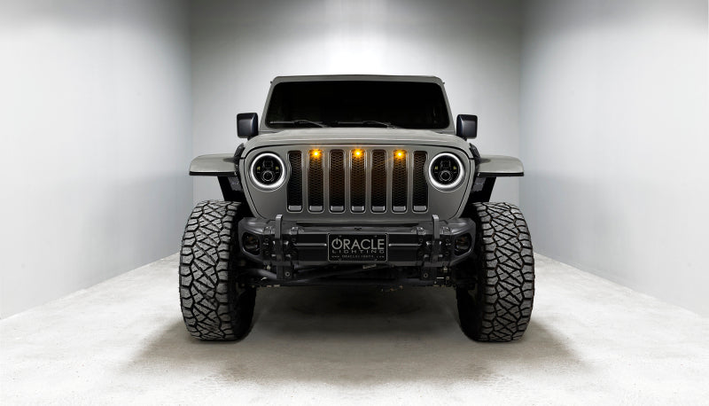 ORACLE Lighting Headlights Oracle Jeep Wrangler JL/Gladiator JT 7in. High Powered LED Headlights (Pair) - Dynamic SEE WARRANTY