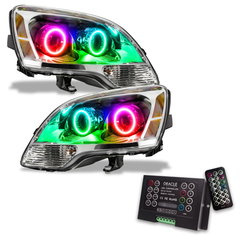 ORACLE Lighting Headlights Oracle 08-12 GMC Acadia SMD HL - 2nd Design - Halogen - ColorSHIFT w/ 2.0 Controller SEE WARRANTY