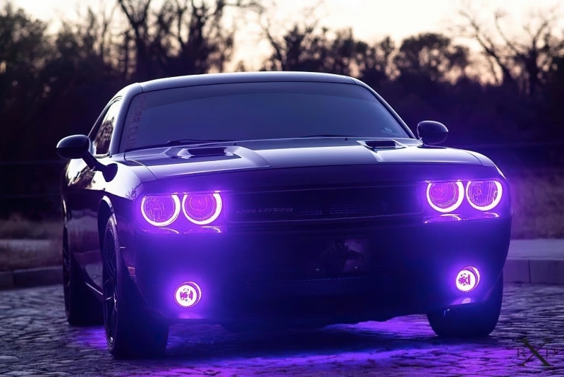 ORACLE Lighting Fog Lights Oracle 0814 Dodge Challenger Dynamic Surface Mount Headlight/Fog Light Halo Kit COMBO  SEE WARRANTY