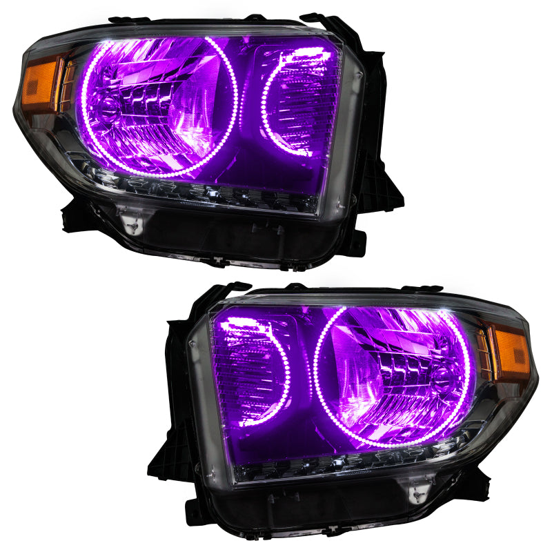 ORACLE Lighting Headlights Oracle 14-17 Toyota Tundra SMD HL - Dual Halo Kit - ColorSHIFT w/ BC1 Controller