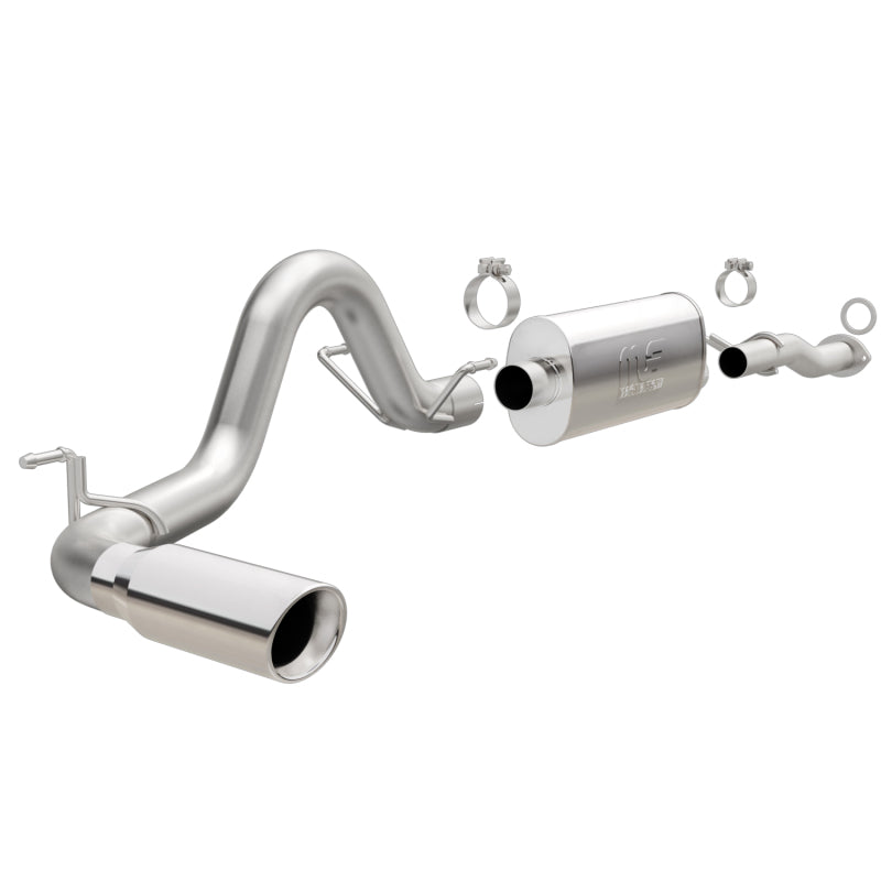 Magnaflow Catback MagnaFlow Cat-Back 2016 Toyota Tacoma 3.5L V6 SS 3in Single Pass Side Exit Rear 4in Tip