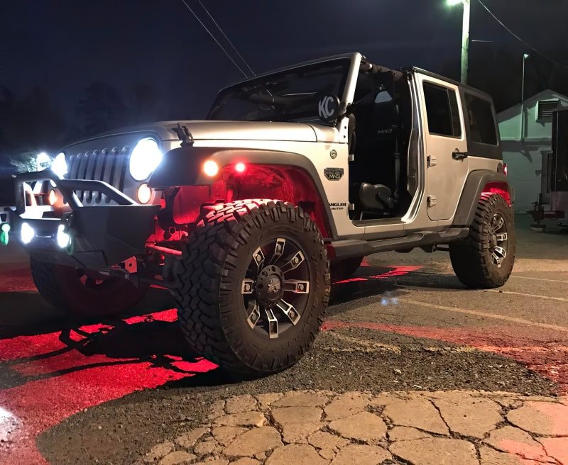 ORACLE Lighting Light Bars & Cubes Oracle Bluetooth + RF Underbody Rock Light Kit - 8 PCS - ColorSHIFT SEE WARRANTY