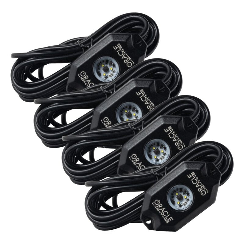 ORACLE Lighting Light Strip LED Oracle Underbody Wheel Well Rock Light Kit - White (4PCS) - 5000K SEE WARRANTY