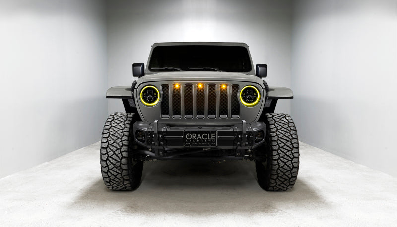 ORACLE Lighting Headlights Oracle Jeep Wrangler JL/Gladiator JT 7in. High Powered LED Headlights (Pair) - Dynamic SEE WARRANTY