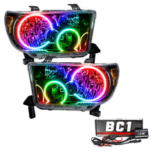 Load image into Gallery viewer, ORACLE Lighting Headlights Oracle 07-11 Toyota Tundra Pre-Assembled Headlights - Black Housing - ColorSHIFT w/ BC1 Controller