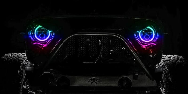 ORACLE Lighting Headlights Oracle Jeep Wrangler JL/Gladiator JT 7in. High Powered LED Headlights (Pair) - Dynamic SEE WARRANTY