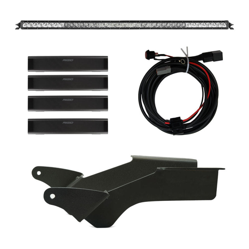 Rigid Industries Light Mounts Rigid Industries 2021 Ford Bronco Roof Rack Light Kit (Incl. SR spot/flood Combo Bar)