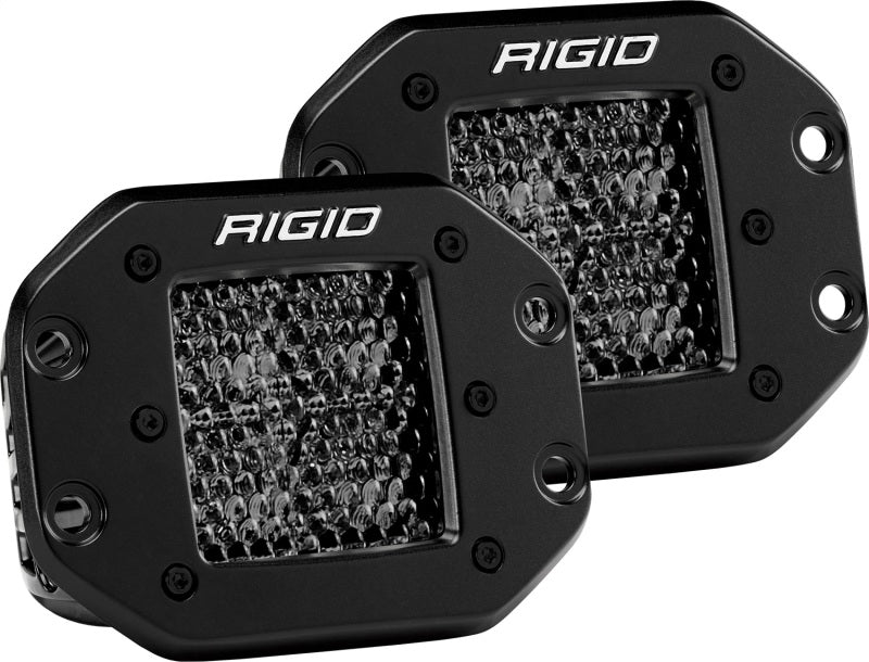Rigid Industries Light Bars & Cubes Rigid Industries D Series PRO Midnight Edition - Spot - Diffused - Pair