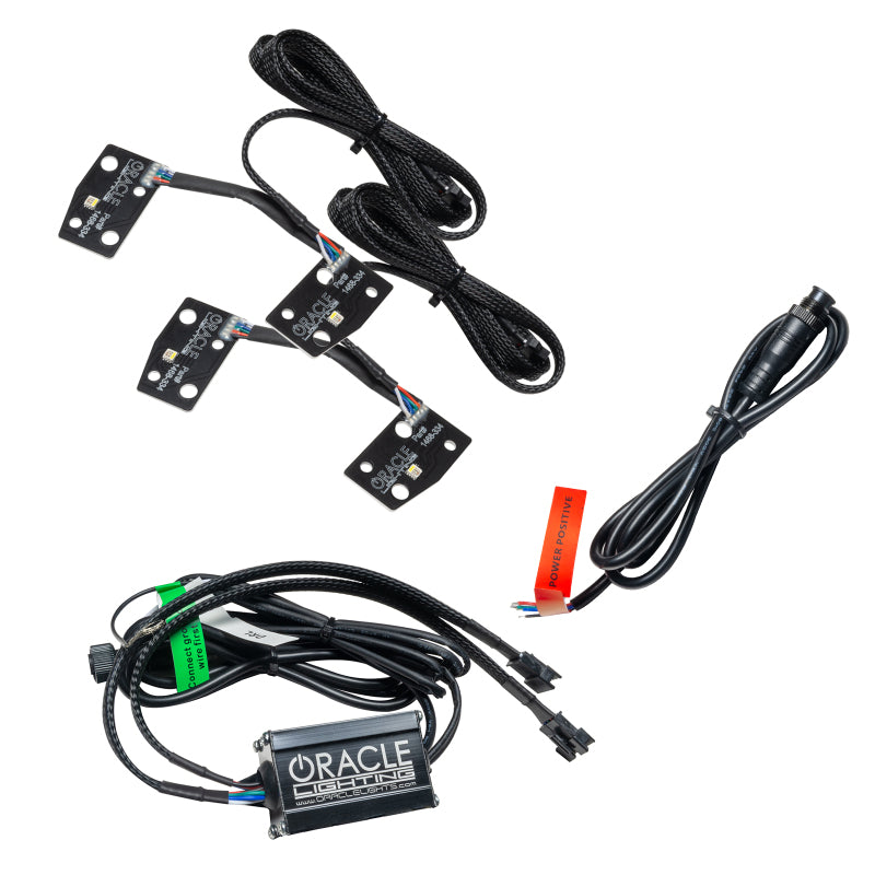 ORACLE Lighting Headlights Oracle 2021 Ford Bronco DRL Upgrade w/ Halo Kit - ColorSHIFT w/ No Controller SEE WARRANTY