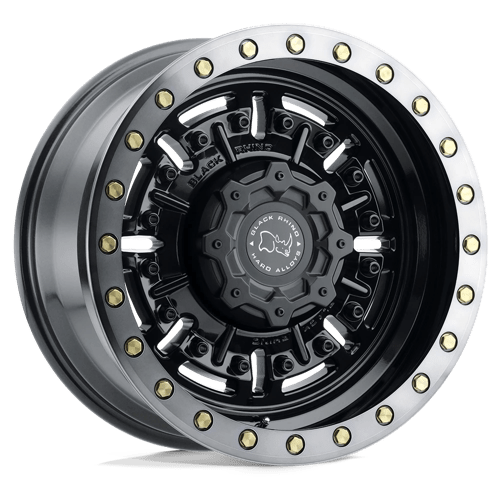 Black Rhino Wheels Wheel BRABR 17X8.5 6X4.5 G-GNBLK-MCH-DTLP 0MM - 1785ABR006114B76