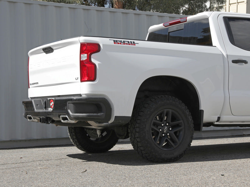 aFe Catback aFe Gemini XV 4in to Dual 3in 304 SS Cat-Back Exhaust w/ Cutout 19-21 GM Silverado/Sierra V8-6.2L