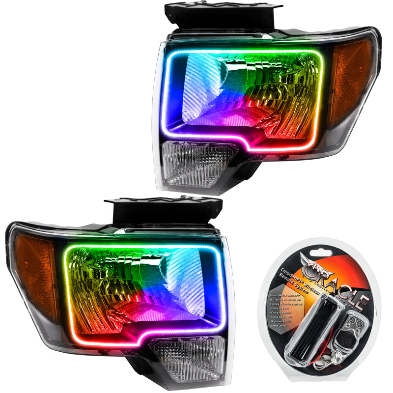 ORACLE Lighting Headlights Oracle 09-14 Ford F-150 LED HL - ColorSHIFT SEE WARRANTY