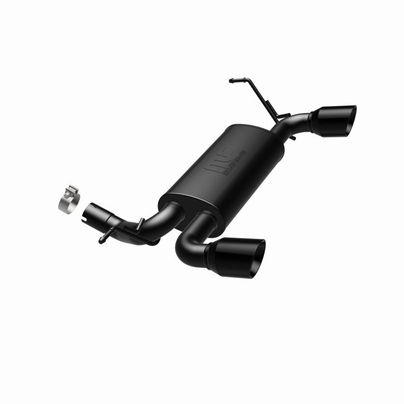 Magnaflow Axle Back MagnaFlow 07-17 Jeep Wrangler JK 3.8/3.6L Dual Split Rear Exit Black Axle-Back Exhaust