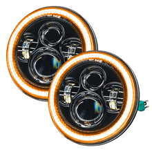 Load image into Gallery viewer, ORACLE Lighting Headlights Oracle 07-18 Jeep Wrangler JK Switchback LED Halo Headlights - Amber/White - Switchback SEE WARRANTY