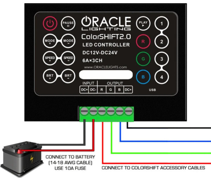 ORACLE Lighting Light Accessories and Wiring Oracle V2.0 LED Controller SEE WARRANTY