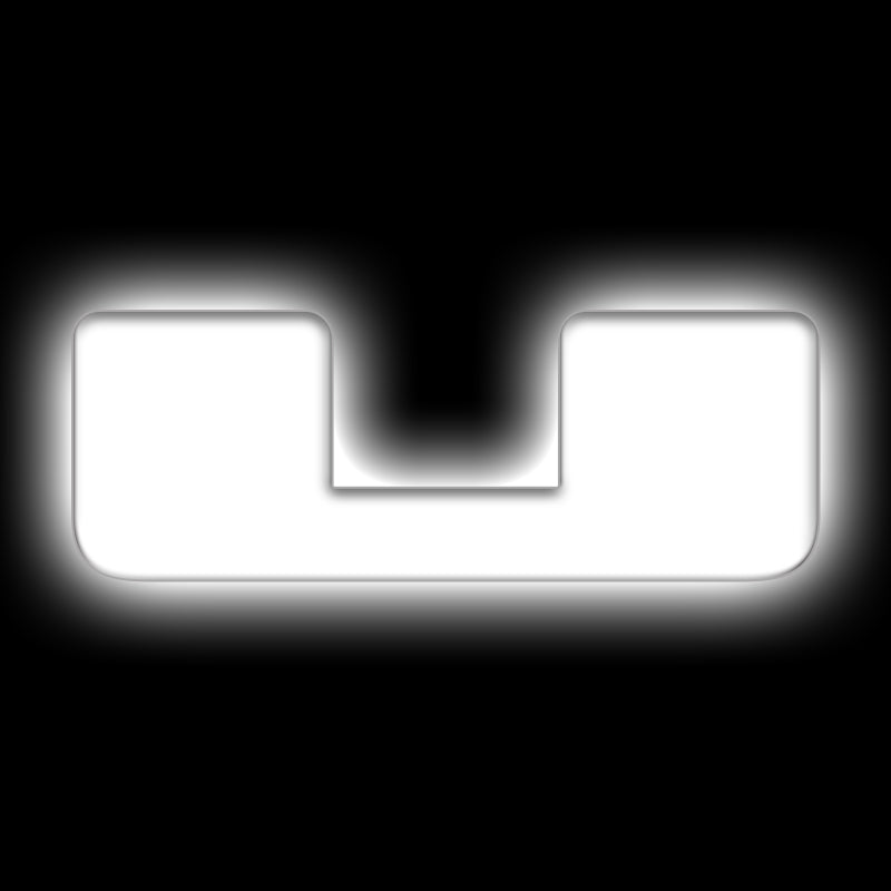 ORACLE Lighting Light Accessories and Wiring ORACLE Lighting Universal Illuminated LED Letter Badges - Matte Wht Surface Finish - U SEE WARRANTY