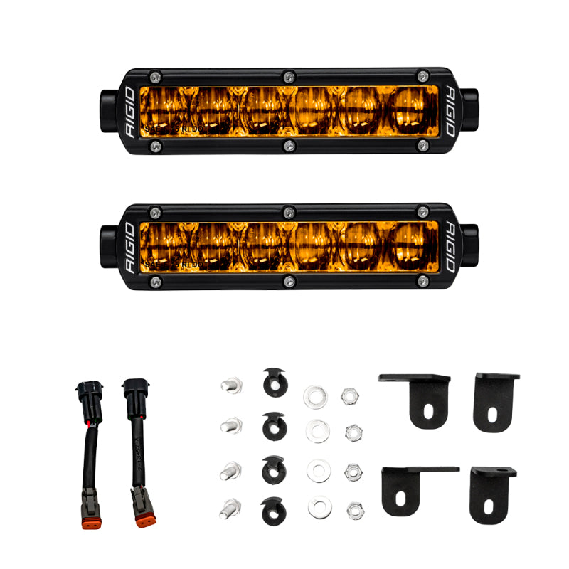 Rigid Industries Light Mounts Rigid Industries 2022+ Toyota Tundra 6in SR-Series Selective Yellow Fog Light Kit