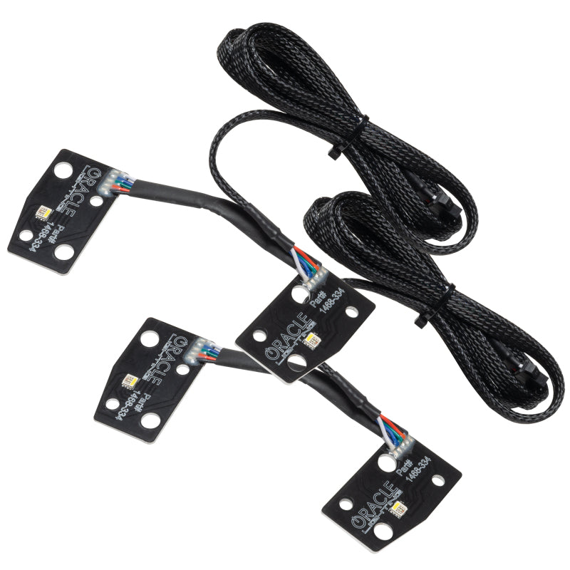 ORACLE Lighting Headlights Oracle 2021 Ford Bronco DRL Upgrade w/ Halo Kit - ColorSHIFT w/ 2.0 Controller SEE WARRANTY