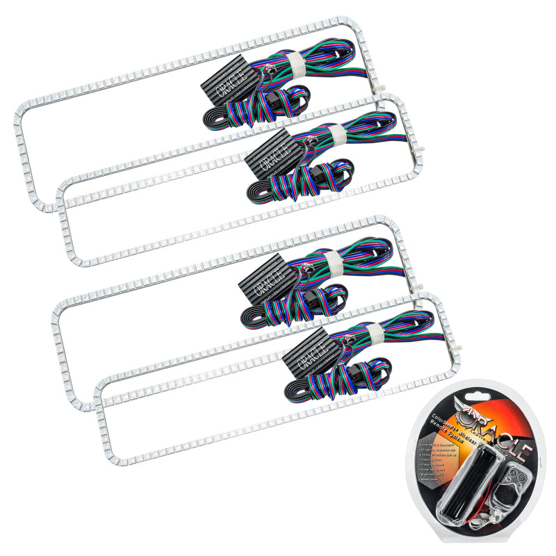 ORACLE Lighting Headlights Oracle Ford F250 05-07 Halo Kit - ColorSHIFT SEE WARRANTY
