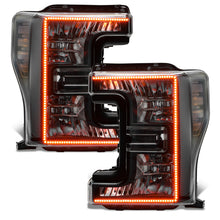 Load image into Gallery viewer, Oracle 17-19 Ford F-250 SD Dynamic Pre-Assembled Headlights - Halogen - Black Edition -