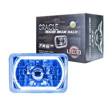 Load image into Gallery viewer, ORACLE Lighting Headlights Oracle Pre-Installed Lights 7x6 IN. Sealed Beam - Blue Halo SEE WARRANTY