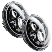 Load image into Gallery viewer, ORACLE Lighting Headlights Oracle 7in High Powered LED Headlights - Black Bezel - White SEE WARRANTY