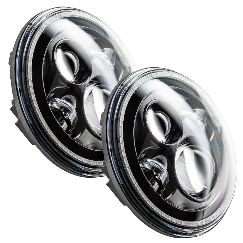 ORACLE Lighting Headlights Oracle 7in High Powered LED Headlights - Black Bezel - ColorSHIFT - BC1 SEE WARRANTY