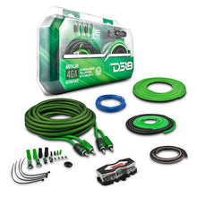 Load image into Gallery viewer, 4-GA Amplifier Installation Wiring Kit - Green