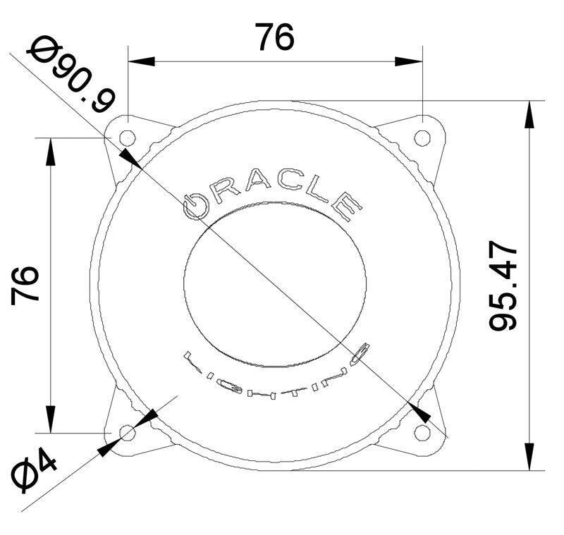 ORACLE Lighting Light Accessories and Wiring Oracle 95mm 15W High Beam LED Emitter - 6000K SEE WARRANTY