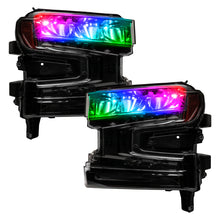 Load image into Gallery viewer, ORACLE Lighting Headlights Oracle 19-21 Silverado/Sierra 1500 RGB Demon Eye Headlight Kit - w/o Controller SEE WARRANTY