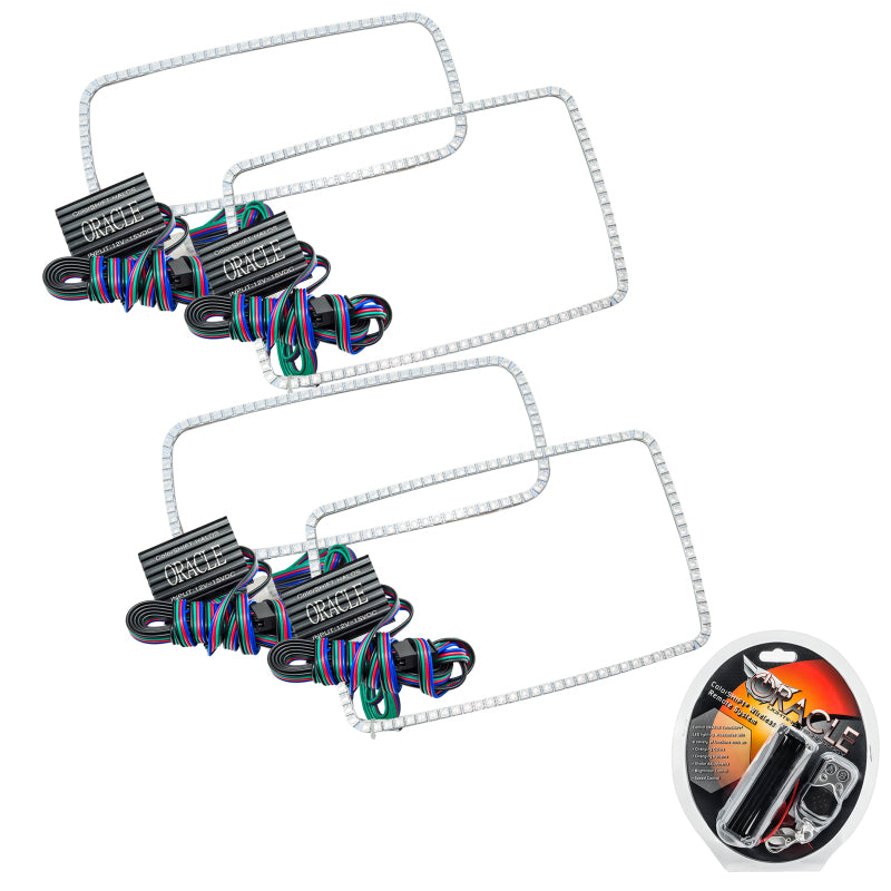 ORACLE Lighting Headlights Oracle Ford F250 08-10 Halo Kit - ColorSHIFT SEE WARRANTY