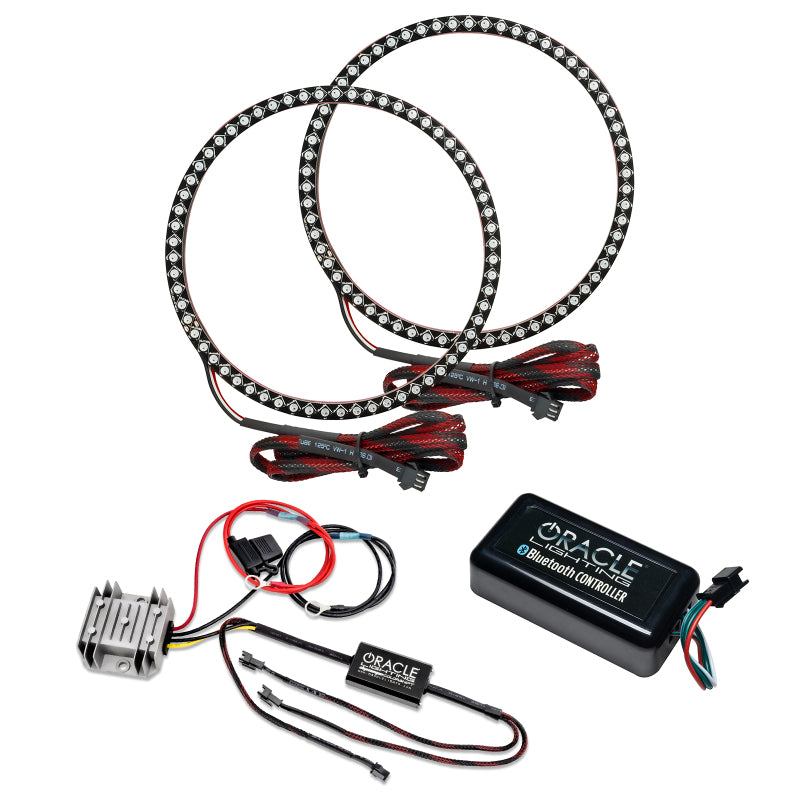 ORACLE Lighting Headlights Oracle Hummer H2 03-10 Halo Kit - Dynamic ColorSHIFT SEE WARRANTY